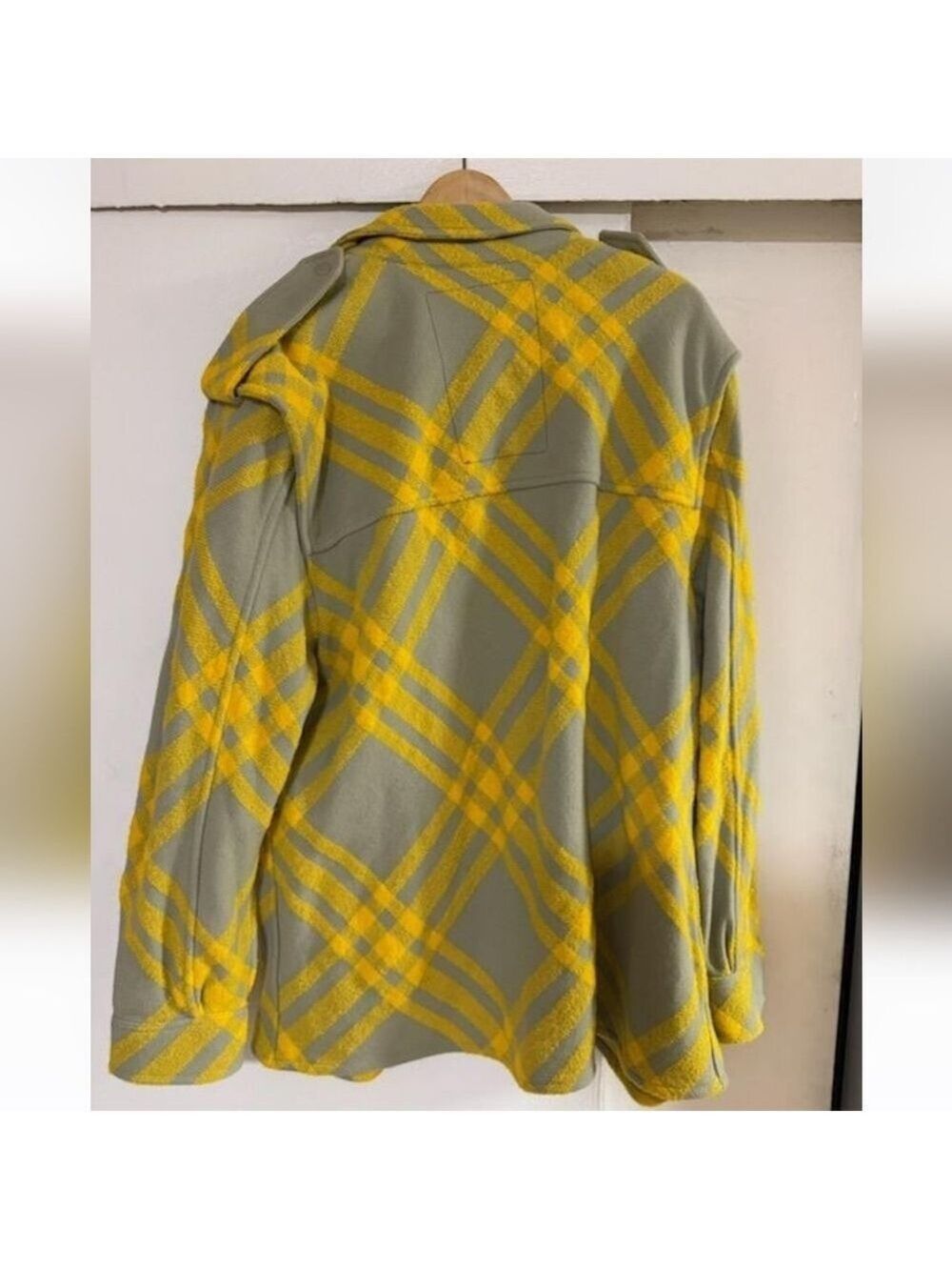 Burberry Check Plaid Pattern Wool Blend Jacket, Size 8 - Picture 12 of 16